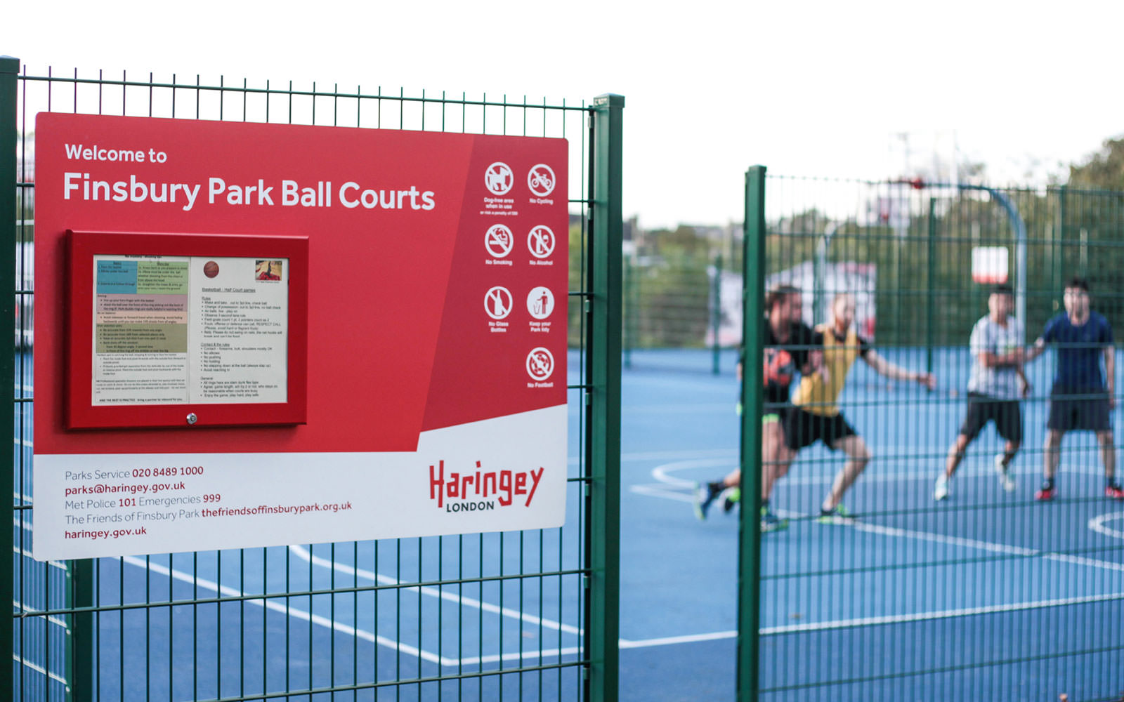 Haringey basketball signage
