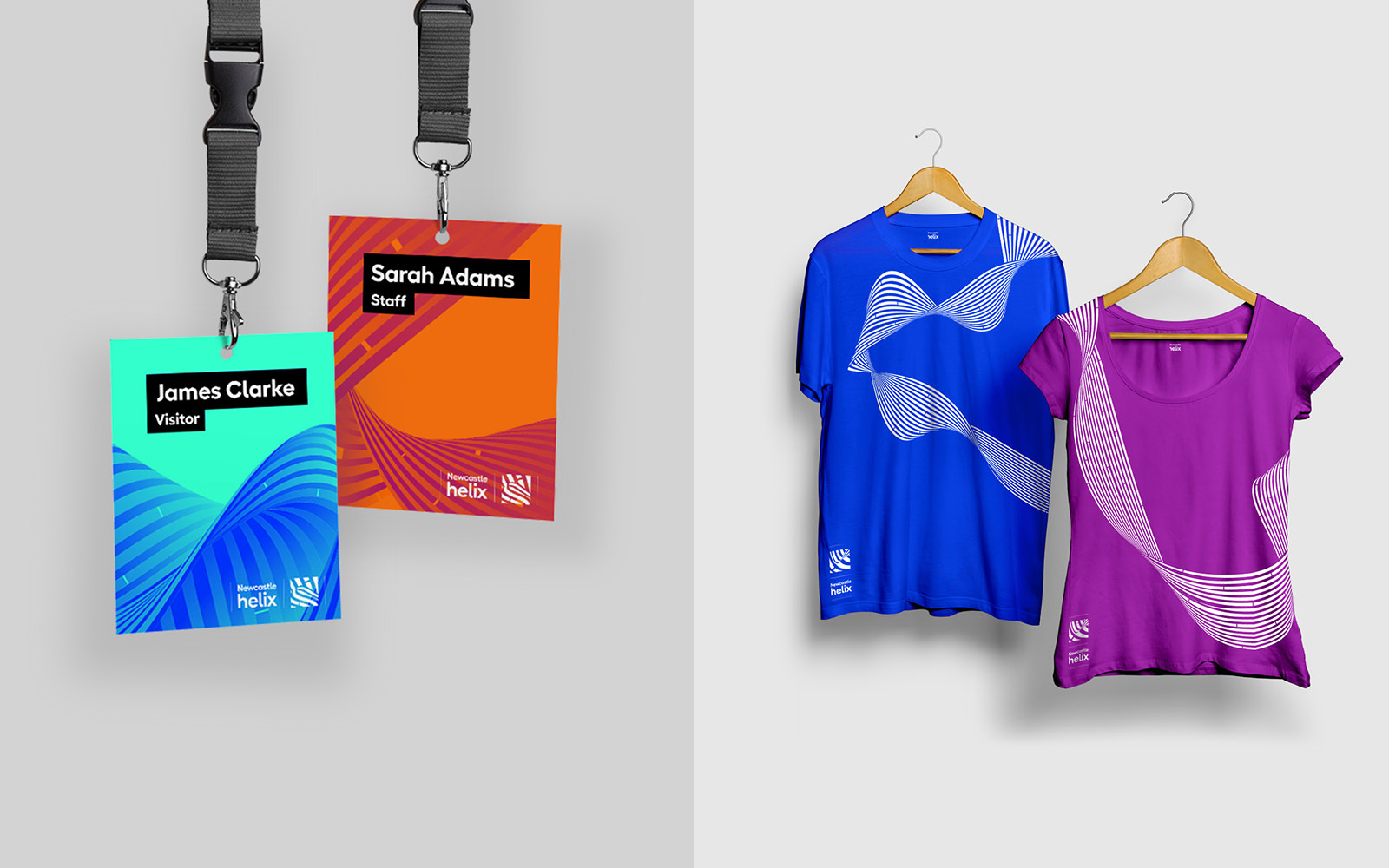 newcastle helix lanyard tshirt