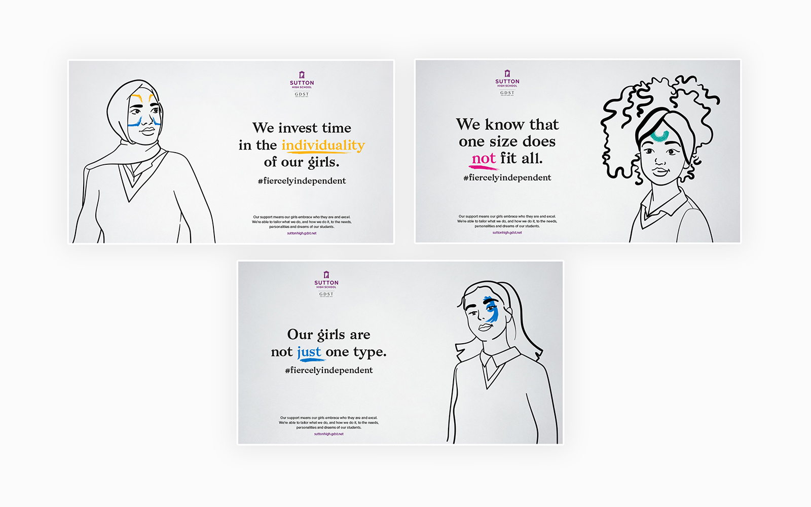 GDST Sutton Ad concepts